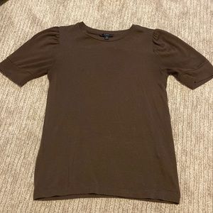 J Crew size XS brown short sleeved sweater